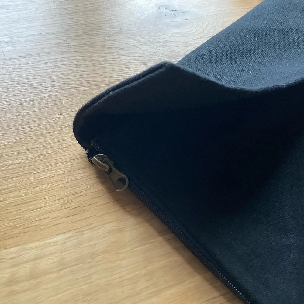 Portfolio Bag Black Canvas + Leather from The Crafter’s Box Ethically Made - Picture 9 of 14